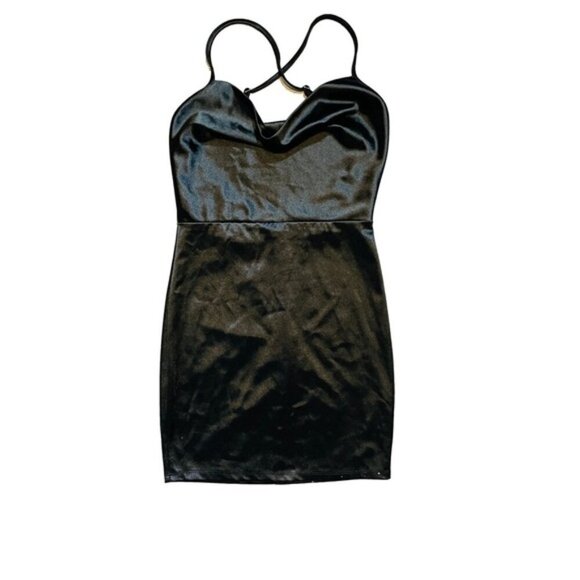 Fashion Nova Cocktail Dress Size Small Cowl Spaghetti Strap - Picture 1 of 6